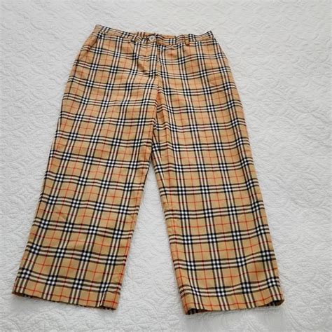 burberry golf womens whistling straight gray plaid pants|Burberry Golf Plaid Print Straight Leg Pants .